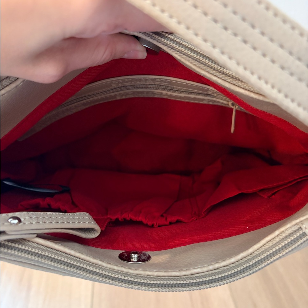 Stone & Co. Taupe Leather Crossbody Bag - Picture 7 of 8